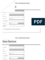 Employee Profile Template - Odt