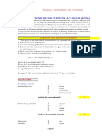 Calculo Del Tirante Máximo en Función Al Caudal de Máxima Avenida