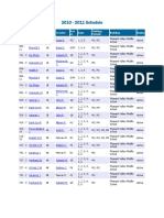 2010 - 2011 Schedule: Course Description Periods Teacher Roo M Days Marking Periods Building Status