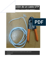 Construcción y tipos de cables de red UTP, coaxial y fibra óptica