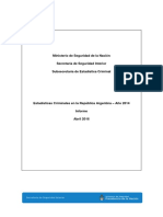 Informe Estadisticas Criminales Republica Argentina 2014