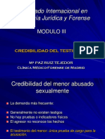 Credibilidad Del Testimonio - Maripaz Ruiz Tejedor