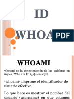 Presentacion de Diseño, Id-Whoami