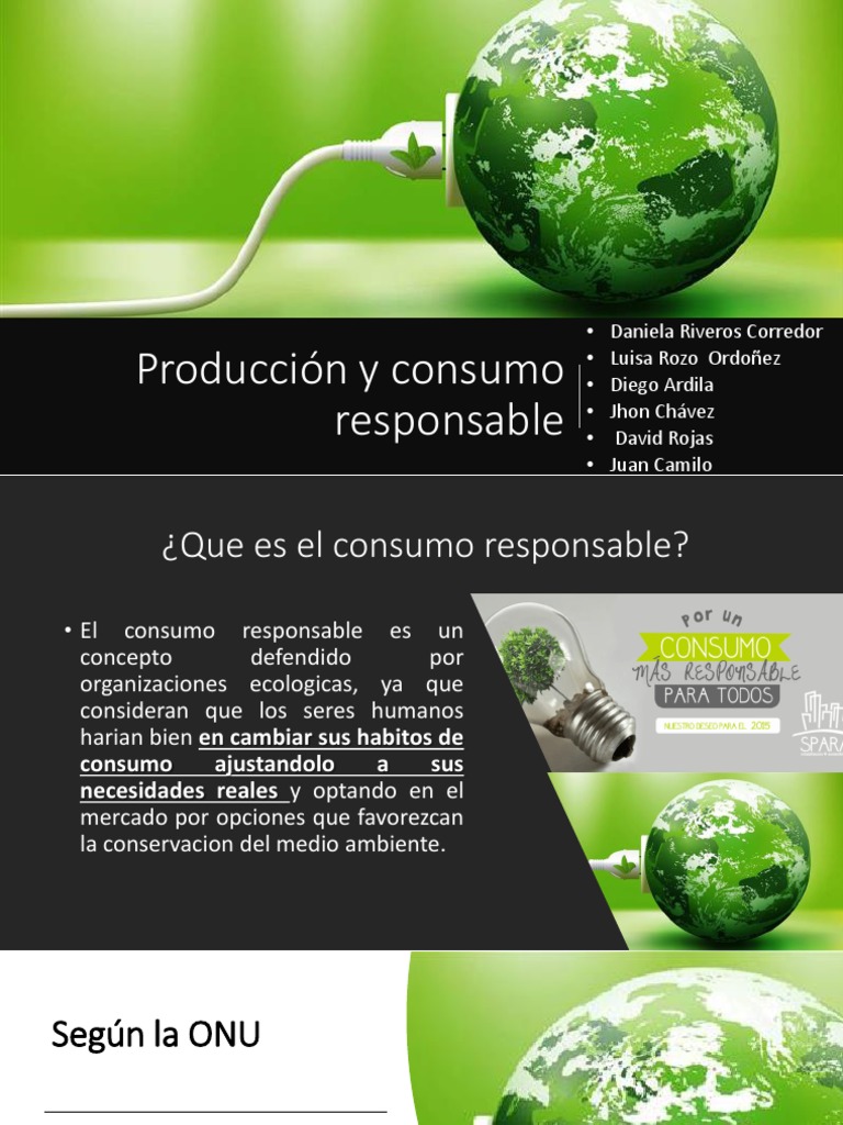Producción Y Consumo Responsable Pdf Consumo Economía Residuos