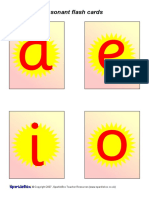 Ae Io: Vowel and Consonant Flash Cards