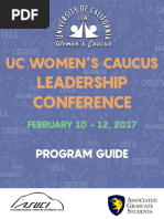 UC Women's Caucus Leadership Conference - Full Program Agenda