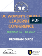 UC Women's Caucus Leadership Conference - Full Program Agenda