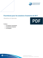 Examination Sessions Stationery - French