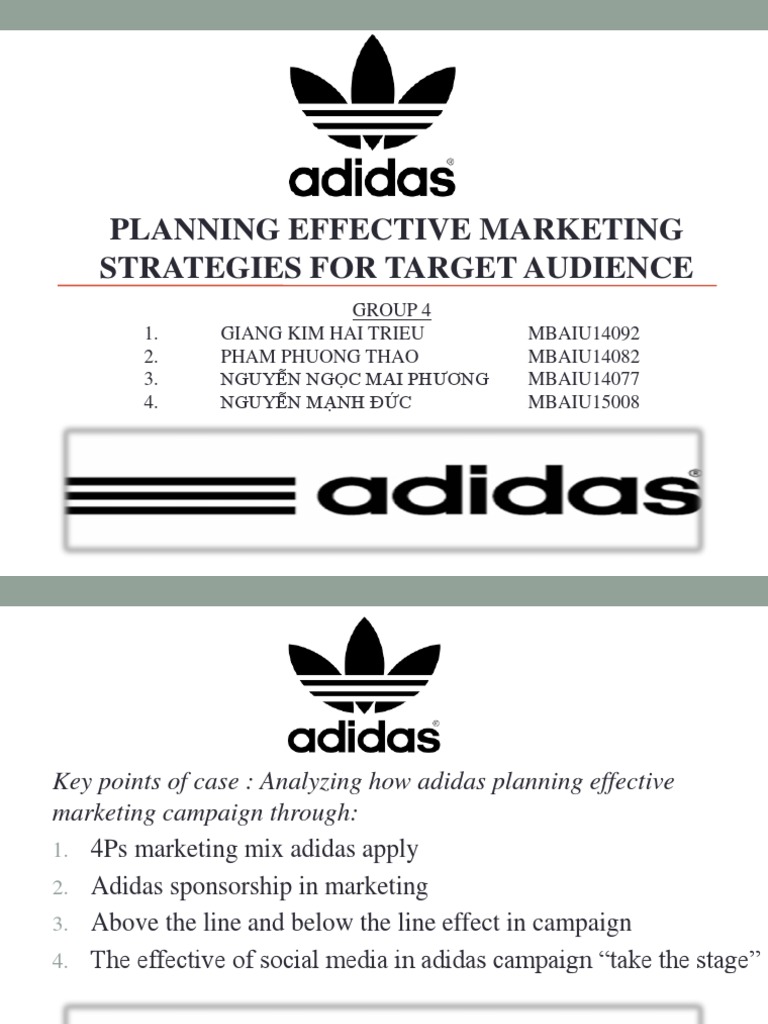 target market of adidas