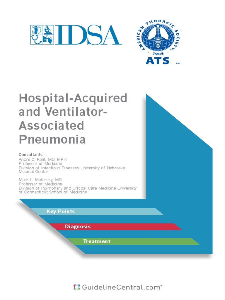 HAP & VAP IDSA Pocketcard Guidelines (2016) PDF Methicillin Resistant Staphylococcus Aureus