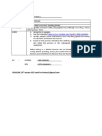 Induction Set Format Program: Ops-English For Form 1 Subject Year / Form Topic Materials Steps