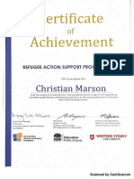 Certificate of Attainment