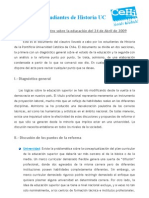 Documento Diagnóstico CEHI 2009 sobre Reforma Universitaria