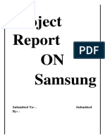 Project Reprort On Samsung Word File