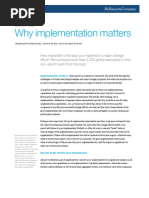 Why Implementation Matters