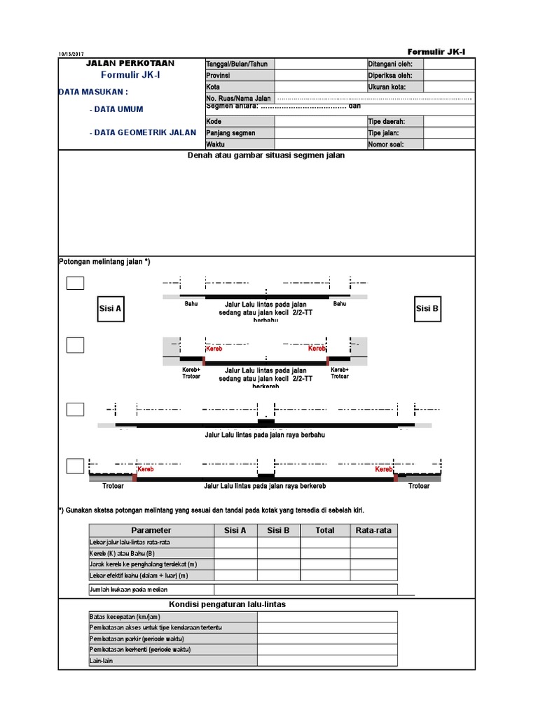 Formulir JK 1 | PDF