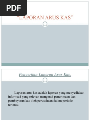 Laporan Arus Kas New
