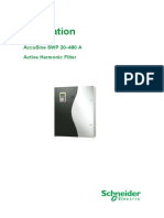 Installation AccuSine SWP 20-480 A Active Harmonic Filter