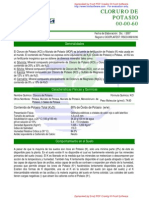 Ficha Técnica Nitrato de Potasio NKS | PDF | Fertilizante | Agua