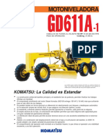 GD611A Motoniveladora Komatsu PDF