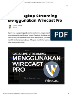 Cara Lengkap Streaming Menggunakan Wirecast Pro