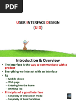 U I D UID: SER Nterface Esign