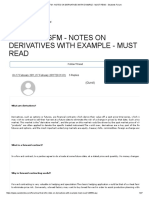 CA Final - SFM - Notes On Derivatives With Example - Must Read - Students Forum