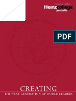 Carnegie Mellon University Brochure - Creating The Next Generation of World Leadres