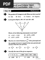 NSTSE Class 7 Solved Paper 2013