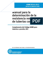 ASME B 31G 2012 Indice Espanol PDF