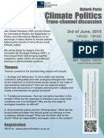 Oxford-Paris Climate Politics Trans-Channel Discussion Poster