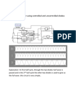Lab Title:: A Full Wave Rectifier Using Controlled and Uncontrolled Diodes