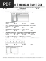 Statistics - Question Paper