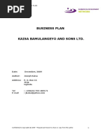 Business Plan Hachery  Broiler