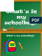 Whats in My Schoolbag Fun Activities Games Picture Description Exercises 25113