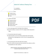 Activity 12-4 Student-Led Conference Planning Form