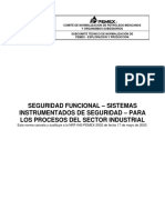 Norma PEMEX seguridad funcional sistemas instrumentados procesos industriales