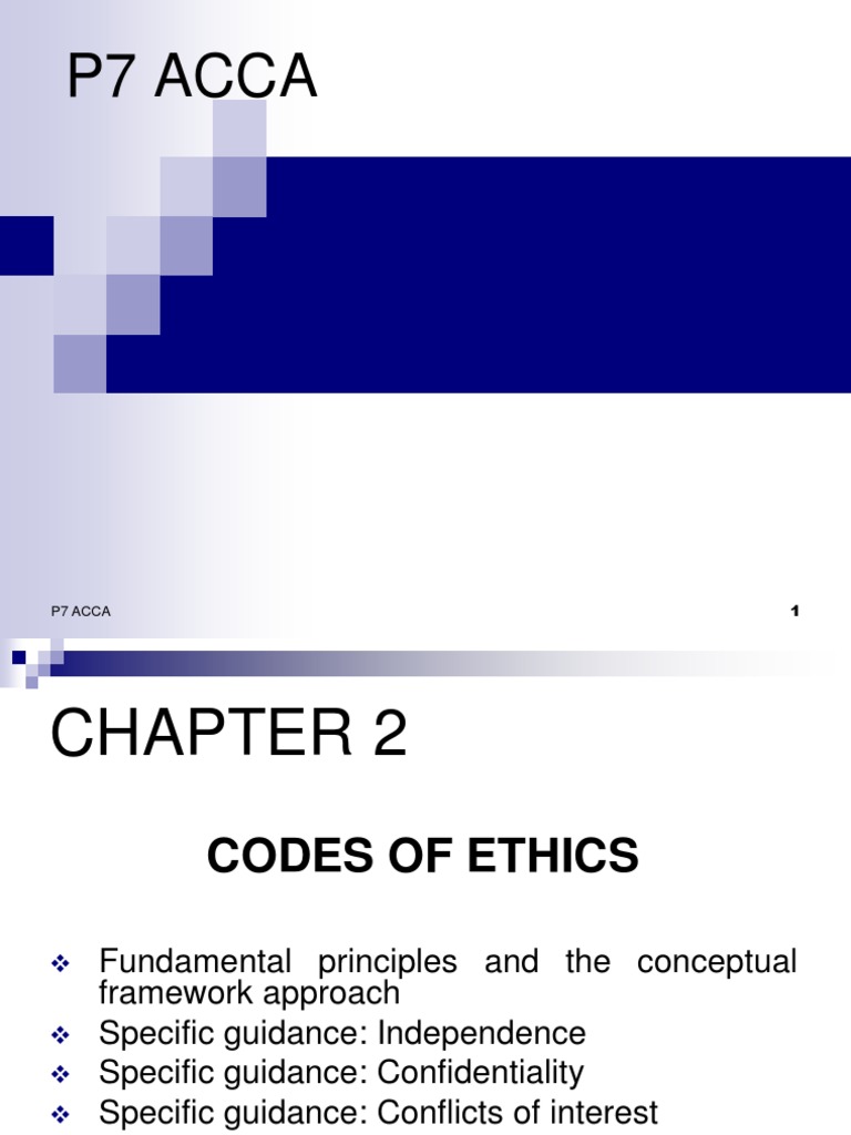 ACCA Ethical Principles Overview | PDF | Audit | Confidentiality