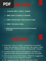 Anand M - Milk U - Union L - Limited. AMUL Means "Priceless" in Sanskrit. AMUL Is The Number 1 Dairy Brand in India. AMUL - The Taste of India. Multi-Dimensional Impact On Rural Economy & Society