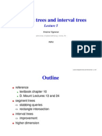 Segment and Interval Tree