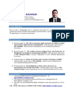 CV of Lutfur Rahman