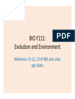 Gen Bio - Evolution and Environment
