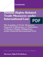 Human Rights Related Trade Measures Under International Law 2007