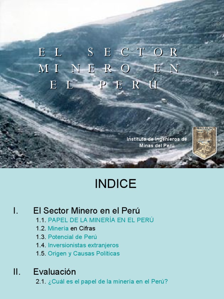La Minera en El Per 1203212558750444 2 | PDF | Minería | Perú