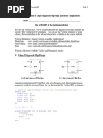 D Flipflop T Flipflop by Verilog