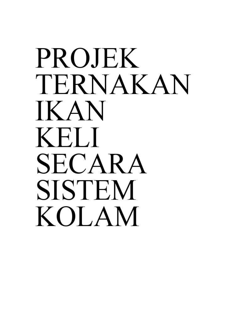 Ikan Keli 3 Pdf