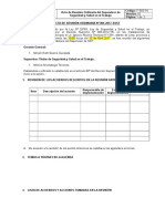 Modelo de Acta de SST