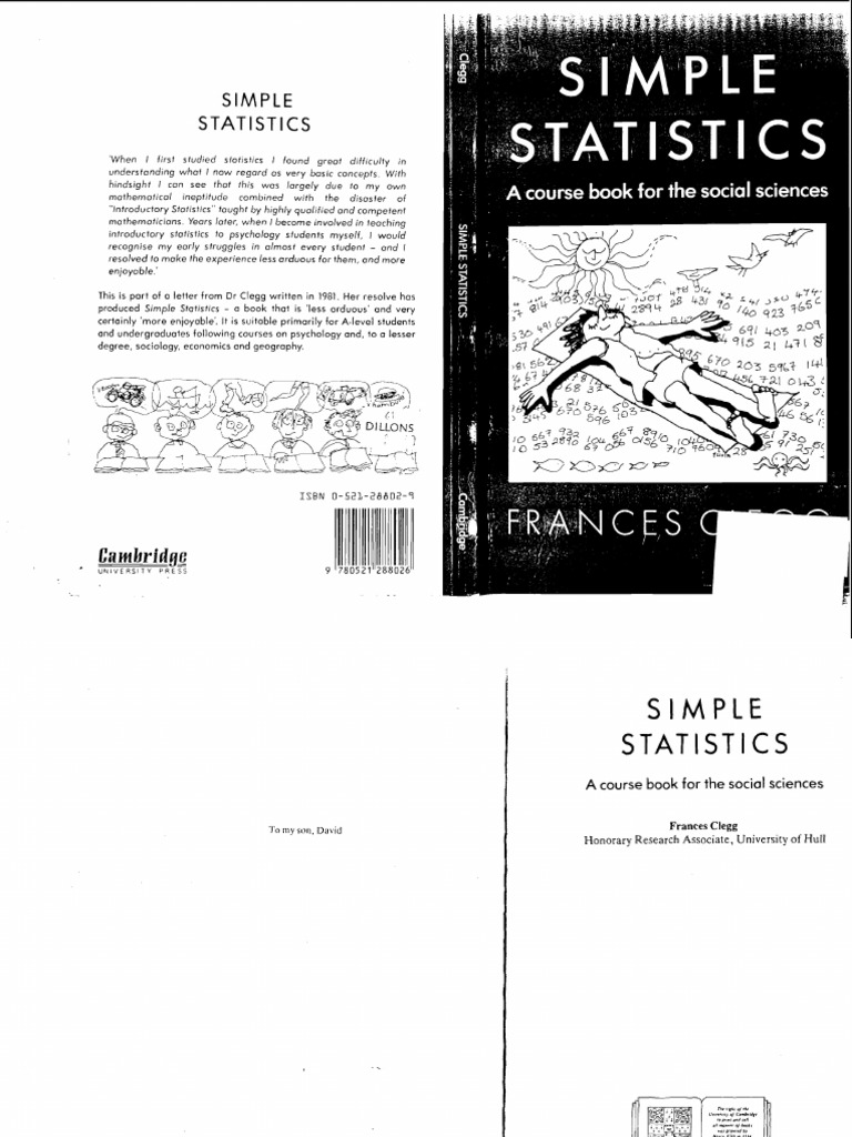 Clegg 1982 Simple Statistics A Course Book For The Social Sciences