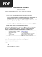 Medical Mission Application