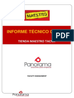 Informe Técnico Mantenimiento Preventivo de Sub Estacion 630kva - Maestro Tacna